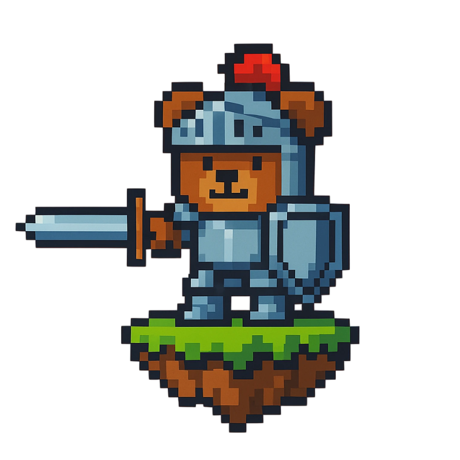 Pixel Knight Bear
