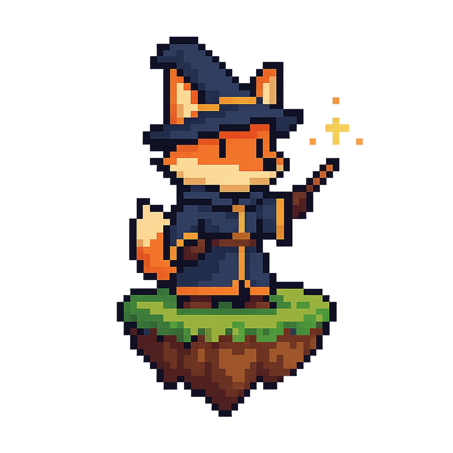 Pixel-Fuchs Magier